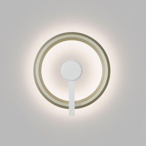 Wall and ceiling luminaire YANO, Ø340mm, indirect, pistachio