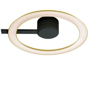 Wall and ceiling luminaire YANO, Ø400mm, direct, bronze