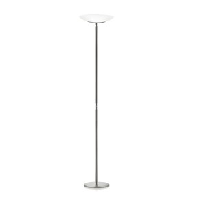 LED-Deckenfluter ALMA, nickel matt - chrom