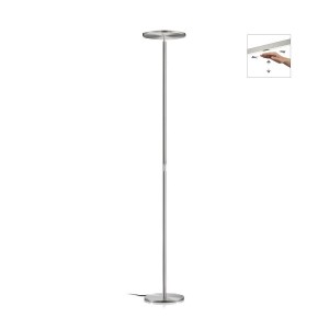 LED-Deckenfluter AURA, nickel matt