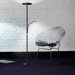 LED-Deckenfluter AURA-L, schwarz