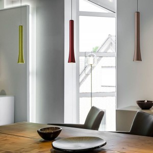 Pendant luminaire RIO, 1 light, brazilian brown, 220-240V, 50-60Hz, LED, 2700K, 1350lm, 11.2W, CRI>90, externally dimmable (CASAMBI), Integrated LED, canopy brushed aluminium