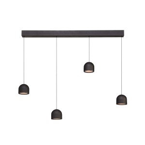 LED Pendelleuchte SALA 4-flg., schwarz