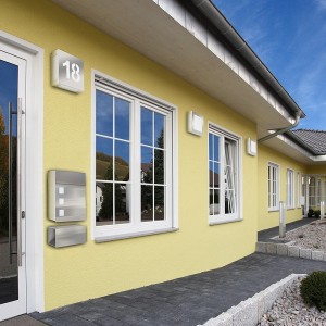 Wandleuchte CMD 42_HN_N, E27, edelstahl