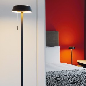 OLIGO Lampadaire GLANCE, droit, noir mat