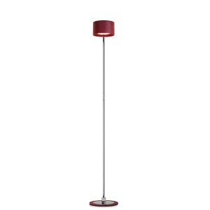 OLIGO Floor Luminaire TROFEO, red matt, lamp shade innen red matt