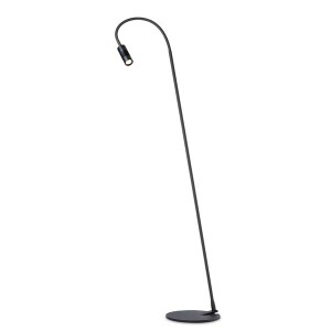 OLIGO Lampadaire A LITTLE BIT, tube noir mat, pied noir mat