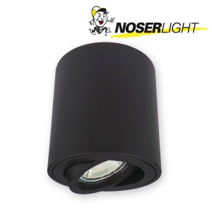 NOSER-LED Aufbauleuchte für GU10, 240V, schwarz, IP20