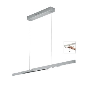 LED-Pendelleuchte LARA-L134, nickel matt