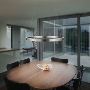 LED-Pendelleuchte SVEA-L60, nickel matt