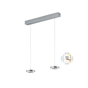 LED-Pendelleuchte DAJA-2, nickel matt