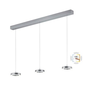 LED-Pendelleuchte DAJA-3, nickel matt