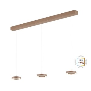 LED-Pendelleuchte DAJA-3, sand metallic
