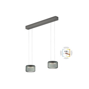 LED-Pendelleuchte SIDRA-2, graphit anthrazit