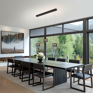 LED-Pendelleuchte SIDRA-3, schwarz