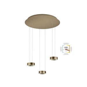 LED-Pendelleuchte ZERA-Rondo, effekt bronze