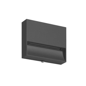 Brumberg AB-Wandleuchte  MADURA quadr. gra, 930 on/off 4,5W 230V IP65