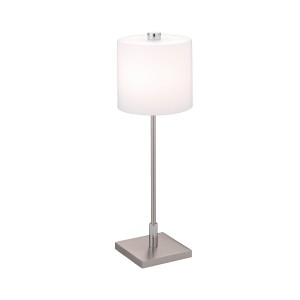 Lampe de table GISA, nickel mat - chrome