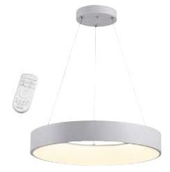 Steuerbare LED Pendelleuchte CAMERON, weiss
