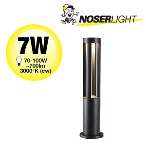 LED Aussenleuchte FARO, 60cm, schwarz, IP65, warmweisses Licht