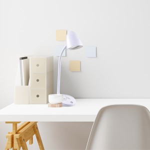 Lampe de table LED GELA, blanc