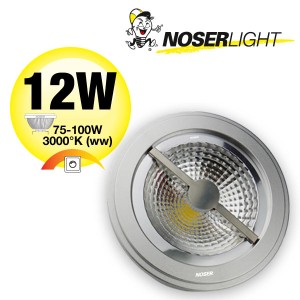 LED AR111 Alu-Reflector, G53, 12W, 12V, 40?, dimmable, no. art.  836.1312WWD