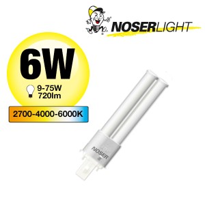 NOSEC-S/LED, G23, 6W, 720lm, 3000 /4000 / 6500K, 240V