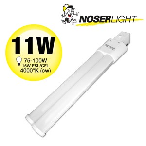 NOSEC-S/E LED, G23, 11W, >990lm, 4000°K, 240V, Art.-Nr.: 880.11CW