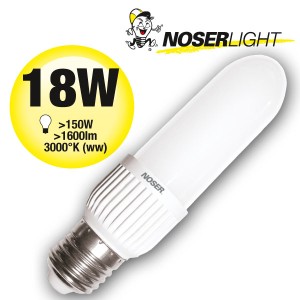 LED NOSEC-E E27, 18W, >1600lm, 830/3000K