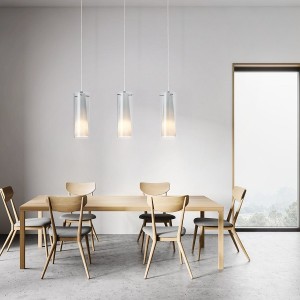 Pendant Light PINTO NERO, 3-flames, matt nickel