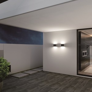 LED Wandleuchte CMD 9031, anthrazit