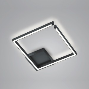 LED-Deckenleuchte YOKO-Q, schwarz