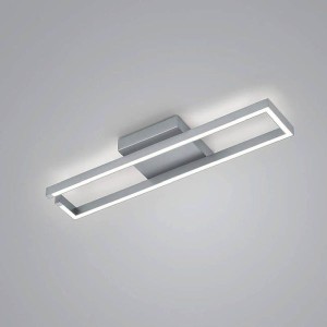 LED-Deckenleuchte YOKO-R, nickel matt