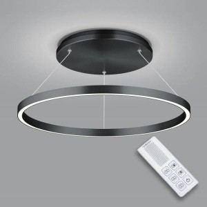 LED-Deckenleuchte mit Fernbedienung LISA-D, schwarz