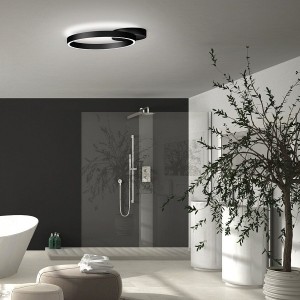 LED-Deckenleuchte mit Fernbedienung SOLEA, schwarz