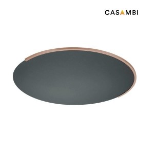LED-Deckenleuchte Casambi ASTRA-C-60, schwarz metallic-sand metallic