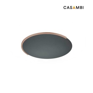 LED-Deckenleuchte Casambi ASTRA-C-40, schwarz metallic-sand metallic
