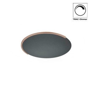 LED-Deckenleuchte ASTRA-40, schwarz metallic-sand metallic