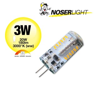 NOSER LED-Stiftsockel G4, 3W, 180lm, 3000°K