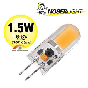 NOSER LED-Stiftsockel Gy6.35, 1.5W, 12V, CRI>80