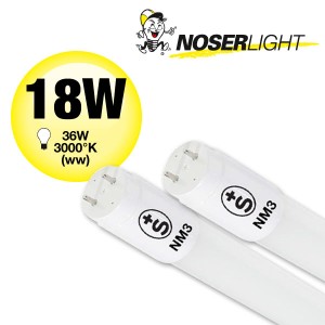 NOSER T8 LED Tube, 1:1 Retrofit, 120cm, 3000?K