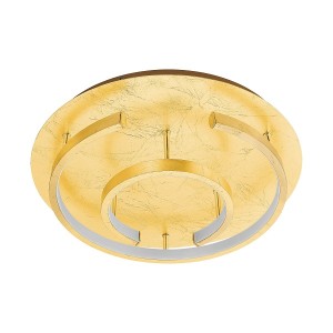 LED Ceiling Light POZONDON, 1-flame, gold / white