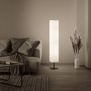 Floor Lamp GUERIMA, 3-flames, black / white