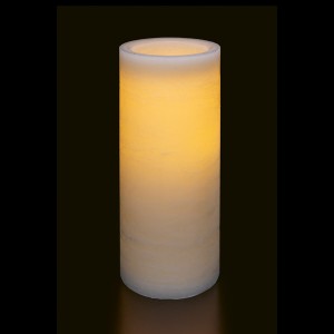 Flat Candle ivory L