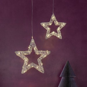 Silver standing star 25