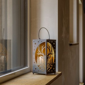 Lantern Candle Deer