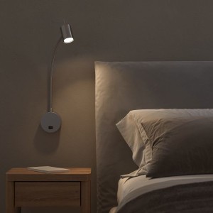 LED Leseleuchte BAS, nickel satiniert