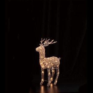 LED Brown Rattan Deer 70