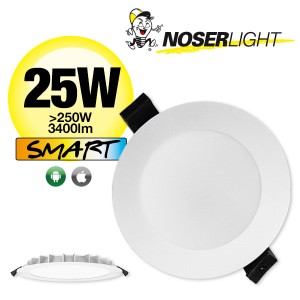 NOSER LED Downlight CCT, 25W, Tuya Smart, weiss, 2500lm