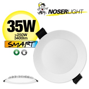 NOSER LED Downlight CCT, 35W, Tuya Smart, weiss, 3400lm
